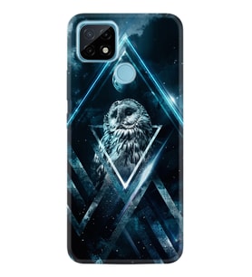 Realme C11 C21 C21Y C25Y C11 2021 Kılıf Desemli Silikon Old Owl 1649