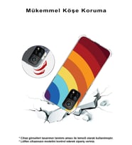 Samsung Galaxy A04s  Köşe Korumalı Antişok Kapak Renk Cümbüşü Tasarımlı Şeffaf  Kılıf