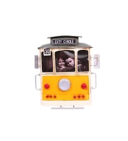 Dekoratif Metal Çerçeve Tramvay Temalı Vintage Hediyelik