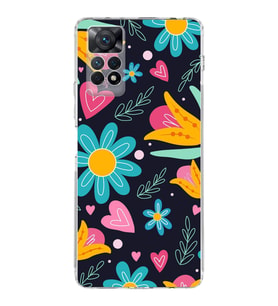 PrintiFy Xiaomi Redmi Note 11 Pro ile Uyumlu Retro Color 1  Kamera Korumalı Şeffaf  Kılıf