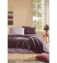 Özdilek Rf -Colourist Vizon Mürdüm- Çift Kişilik Pike Takımı