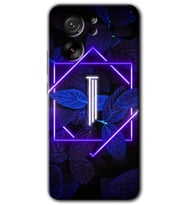 Xiaomi Mi 13T Pro Kılıf HD Desen Baskılı Arka Kapak - Dark Neon Yaprak I Harfi