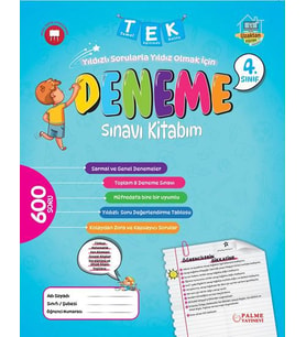 PALME 4. SINIF TEK DENEME KİTABI