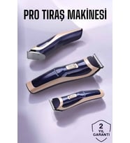 Profesyonel Şarjlı Saç ve Sakal Traş Makinesi Kolay Kullanım