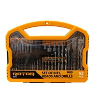 RBB62 Delme ve Vidalama, Lokma Matkap ucu set, 62  parça ROTOR Erkek Hediyelik Set