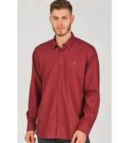 G725 DEWBERRY ERKEK GÖMLEK-BORDO