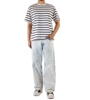 Denim Açık Mavi Wide Leg Pantolon