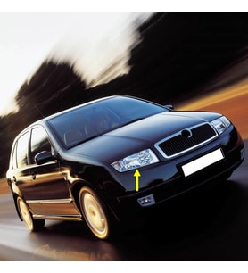 Skoda Fabia 1 2000-2008 Sağ Ön Far Lambası İçi Krom Tip 6Y1941016H