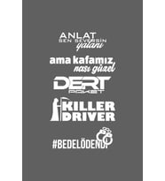 Oto Arka Cam Sticker Model 50 Beyaz 40*20 Cm