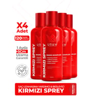Kırmızı Sprey 4’lü Set  Yoğun Bakım & Hızlı Uzama Desteği