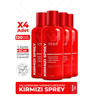 Kırmızı Sprey 4’lü Set  Yoğun Bakım & Hızlı Uzama Desteği
