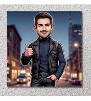 Çılgıntrend Kişiye Özel Gezgin Tasarımlı Karikatür Mdf Poster 20 x 28