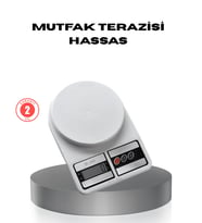 Hassas Dijital Mutfak Tartısı – 1g Doğruluk, LCD Ekran, Otomatik Kapanma