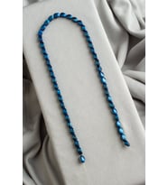 Hematit Doğal Taş Parlak Mavi Burgulu Dikdörtgen Kesim 5x8mm Dizi [AA]