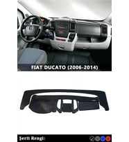 Fıat Ducato (2006-2014) 3d Torpido Kılıfı Panel Koruyucu Göğüs Kaplama - Siyah Şerit