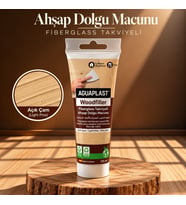 Ahşap Tamir Macunu AÇIK ÇAM Parke Mobilya Masa Dolgu Çatlak Çizik Giderici Fiberglas 125 ML