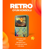 Northcity 500 Oyun Hafızalı G5 Game Box – Renkli LCD Ekranlı - Taşınabilir Retro Oyun Konsolu