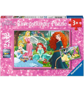 Ravensburger (76208) 2 X 12 Parça Puzzle Wd, Princess (Krem)