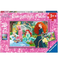 Ravensburger (76208) 2 X 12 Parça Puzzle Wd, Princess (Krem)