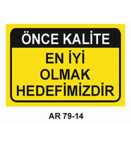 İŞ GÜVENLİĞİ UYARI LEVHASI 1 ADET PVC 21 X 29CM