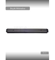 Bıçak Mıknatısı Askısı 38 cm Kalın Duvar Standı Çelik Bıçak Tutucu