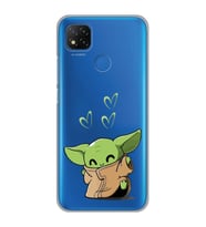 Xiaomi Redmi 9C / 10A Uyumlu Baby Yoda Tasarımlı Şeffaf Telefon Kılıfı