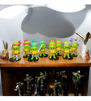 NİNJA TURTLES 8Lİ KARAKTER SET LEONARDO DONATELLO MİCHELANGELO RAPHAEL SPLİNTER SHREDDER FOT SOLDİER