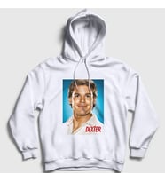 Presmono Unisex Beyaz Good Dexter Kapüşonlu Sweatshirt 188553tt