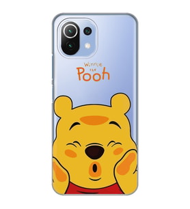 Xiaomi Mi 11 Lite Uyumlu Winnie The Pooh Desenli Şeffaf Telefon Kılıfı