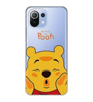 Xiaomi Mi 11 Lite Uyumlu Winnie The Pooh Desenli Şeffaf Telefon Kılıfı