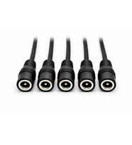 DC 5.5x2.1mm 5’li Set Dişi Soket Kablo 12V/24V DC Güç Uzatma Kablosu Adaptör Jak Konnektör CCTV & LED Şerit Uyumlu