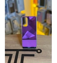 Samsung A25 Uyumlu Kristal Görünümlü Geometrik Desenli Parlak Kılıf (Pembe)