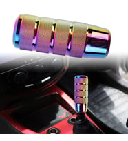Üniversal 9.5 cm JDM Metal Spor Vites Topuzu Aparatlı Alüminyum Otomatik-Manuel Bukalemun Neo Krom