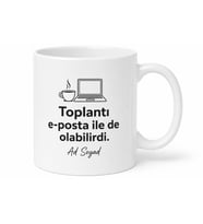 Ofis Mizahı Komik Baskılı Kupa Bardak Kişiye Özel Çalışan Hediyesi Espri Mug