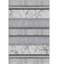 Eliana Home Baskılı, Yıkanabilir Kaymaz Taban Salon Halısı LNA1350-HT362 100x150 cm (Gri)