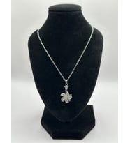 Arnes Jewelry Çelik Çiçek Figürlü Döner Başlıklı Kolye