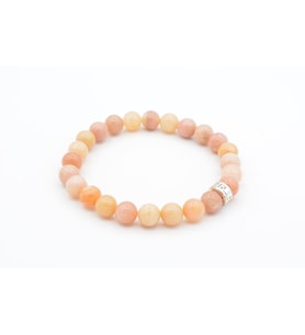 Hakiki Doğal Pembe Opal Taşı Bileklik 8 Mm