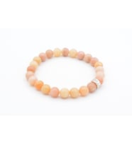 Hakiki Doğal Pembe Opal Taşı Bileklik 8 Mm