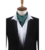Yeşil Düz Ascot Fular K580