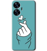 Realme C55 Kılıf HD Desen Baskılı Kılıf - Mutluluk