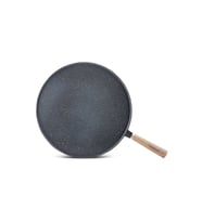ThermoAD  Gözleme Tavası  Ahşap Saplı  Gri  36cm