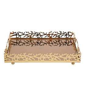 Canba M Gold Dikdörtgen Tepsi 40 Cm