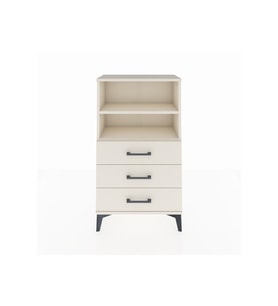 Arges Komodin 2 Raflı 3 Çekmeceli 60x30x106 Aytaşı-Aytaşı