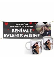 Evlilik Teklifi Kumaş Pankart -11-
