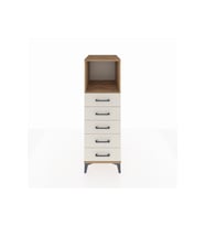Kronos Dolap Tek Raflı 5 Çekmeceli 44x59x134 Çam-Aytaşı