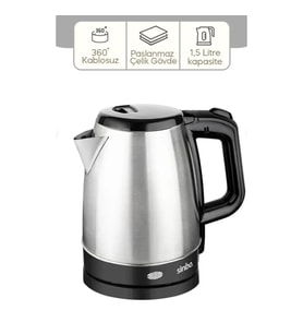 ÇELİK KETTLE 1.7LT GİZLİ REZİSTANS - KABLOSUZ SK-8015 GO-53-vice 00251