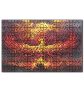 Cakapuzzle Zümrüdü Anka Karanlık Fantazi  Puzzle Yapboz MDF (Ahşap) (120 Parça)