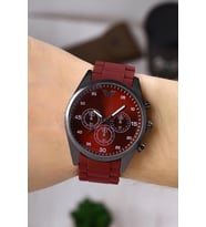 Newera Watch Plastik Kordon Bordo Unisex Kol Saati NWES041105