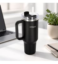 MiniQup Sipstraw 900 ML Pipetli Paslanmaz Çelik Termos