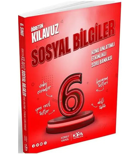 6. Sınıf Sosyal Bilgiler Öğreten Kılavuz Konu Anlatımlı Etkinlikli Soru Bankası KVA Yayınları